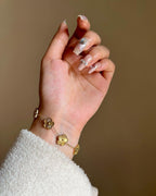 18k gold plated leaf Clover Bracelet
