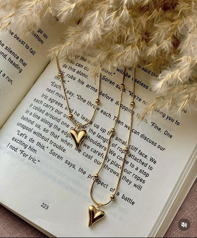Soft Gold Heart Necklace