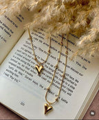 Soft Gold Heart Necklace