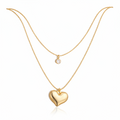 Élan Heart Duo Necklace - MYSTY