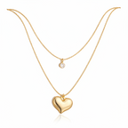 Élan Heart Duo Necklace - MYSTY